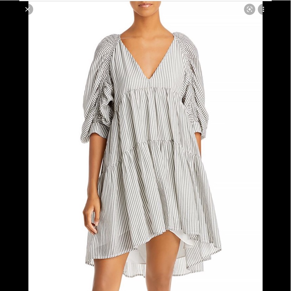 Frame Shirred Empire Babydoll Dress - Picture 3 of 6